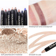 evpct 2Pcs Cream Eyeshadow Sticks Set for Eyes Waterproof, Sand Shimmer Matte Eye shadow Stick Pencil Pen Bulk sombras en ...
