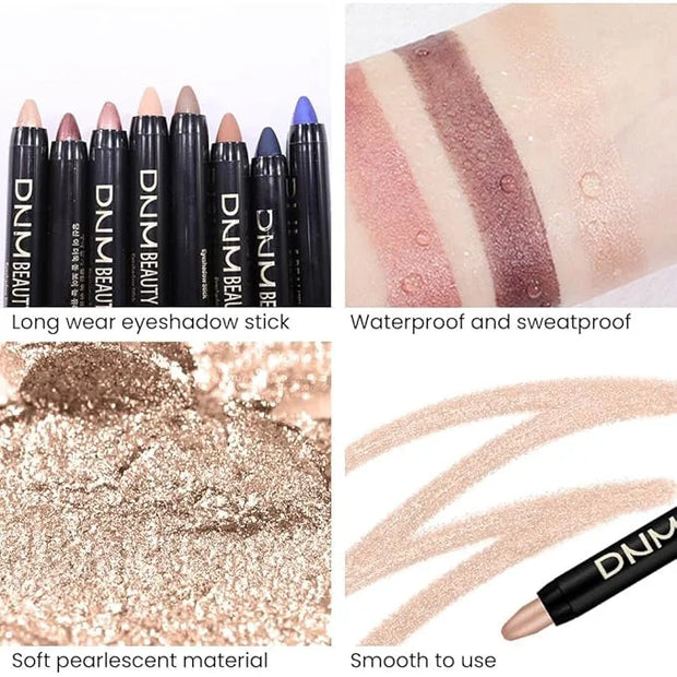 evpct 2Pcs Cream Eyeshadow Sticks Set for Eyes Waterproof, Sand Shimmer Matte Eye shadow Stick Pencil Pen Bulk sombras en ...