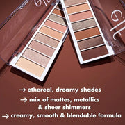 e.l.f. Perfect 10 Eyeshadow Palette, Ten Ultra-pigmented Shimmer & Matte Shades, Vegan & Cruelty-Free, Keep It Ethereal - ...