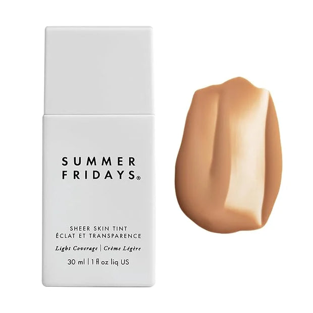 Summer Fridays Sheer Skin Tint - Skin Tint with Hyaluronic Acid - Helps Diminish Uneven Skin Tone - Sheer to Light Coverag...