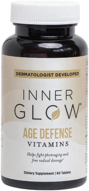 Inner Glow Age Defense Vitamins - Dermatologist and Plastic Surgeon Developed to Fight photoaging and Melasma, Polypodium ...