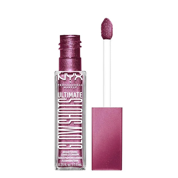 NYX PROFESSIONAL MAKEUP Ultimate Glow Shots, Liquid Eyeshadow, Long-Lasting Shimmer Eye Shadow with Vitamin C - Plum Playe...