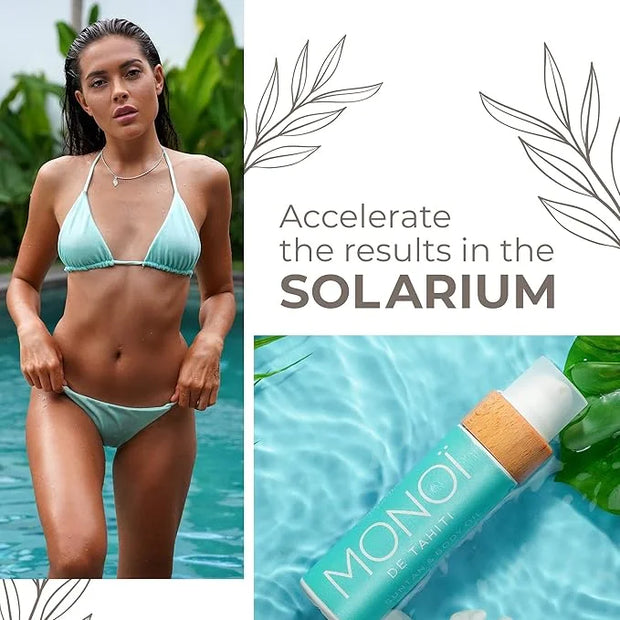 COCOSOLIS MONOI Tanning Accelerator - Organic Tanning Oil with Vitamin E & Monoi de Tahiti Oil for a Fast Intensive Tan - ...