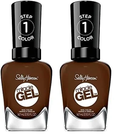 Sally Hansen Miracle Gel™, Been There, Dune That, Long Lasting, Gel-Like Formula, No UV Lamp Needed, Brown Nail Polish (Pa...