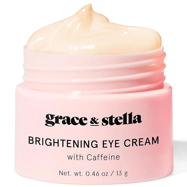 grace & stella Under Eye Cream for Dark Circles - Caffeine Eye Cream Anti Aging for Wrinkles - For Undereye Brightening, P...