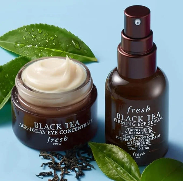 Black Tea Age-Delay Eye Concentrate Cream and Firming Tea Elixir Serum .5oz / 15mL - Product Image