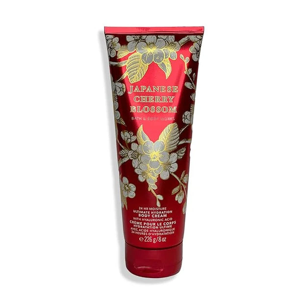 Bath and Body Works Japanese Cherry Blossom Body Cream Ultimate Hydration Gift Set For Women 2 Pack 8 Oz. (Japanese Cherry...