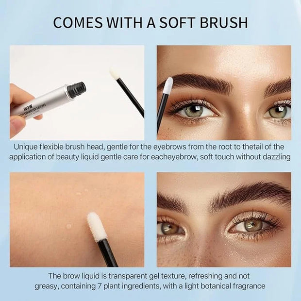 Eyebrow Serum,W3W Eyebrow Growth Serum Advanced Formula for Boost Longer, Fuller, and Thicker Brows Lashes,3 ML (White) - ...