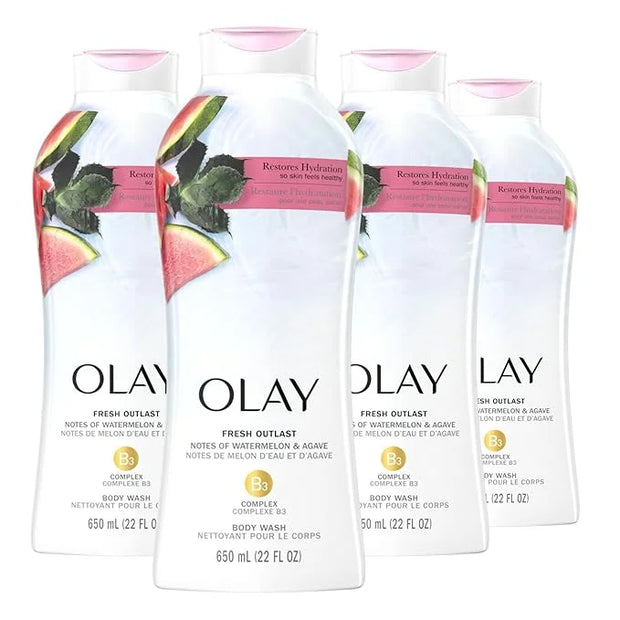 Olay Body Wash for Women, Fresh Radiance, Refreshing & Renewing, Made with Plant Based Cleansers, B3 Botanical Complex, Fo...