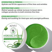 Aloe Veoe Eye Patches,Hydrogel Under Eye Masks for Dark Circles,Anti Wrinkle Treatment,Under Eye Gel Pads,Eye Mask for Puf...