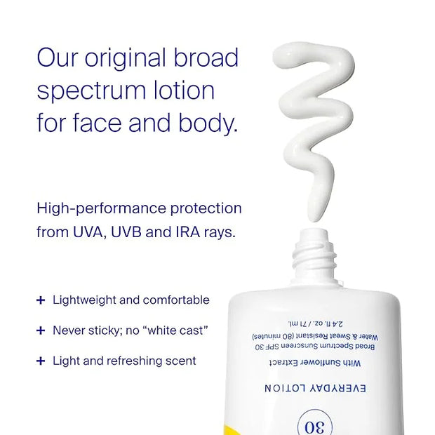 Supergoop! PLAY Everyday SPF 30 Lotion, 5.5 oz - Broad Spectrum Sunscreen for Sensitive Skin - Water & Sweat Resistant Bod...
