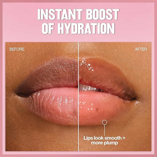 REVLON Super Lustrous Glimmer Lip Oil, Moisturizing & Tinted, Shiny Finish, Made with Plant-Based Squalane, 002 Miss Coral...