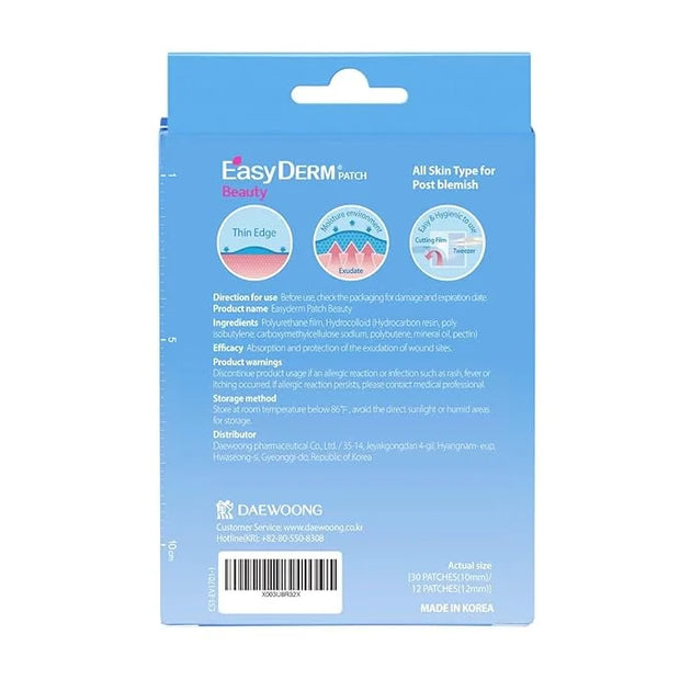 EasyDerm 3-Type Pimple Patches Gift Set, Acne care soluution, Korean Spot Patch to Cover ZitsㅣQuick Calming(10ea) + Relief...