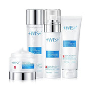 '+WIS+ Moisturizing 4-Piece Skin Care Set - with Facial Cleanser, Toner, Lotion, Cream for for Cleansing, Hydration, Repai...