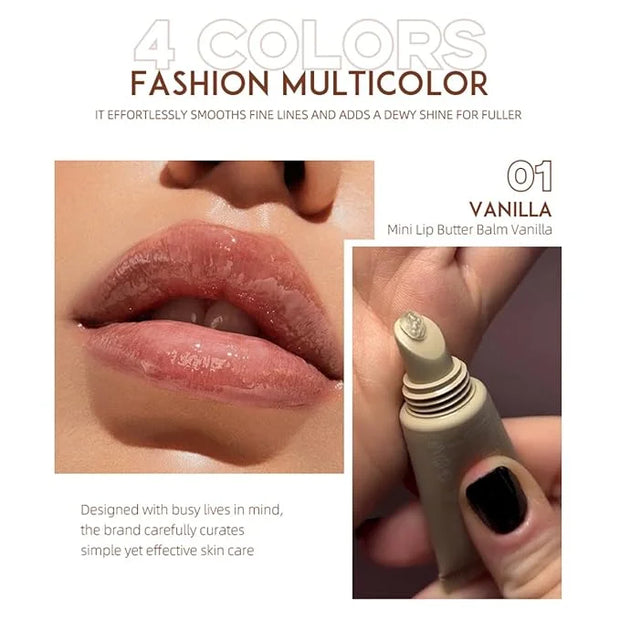 Mini Lip Butter Lip Gloss set, Smooth, Hydrating, Non-Sticky Lip Gloss for Soft and Supple Lips, Perfect for Travel & Gift...