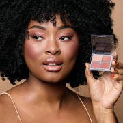 Palladio Eyeshadow Quads, Velvety Pigmented Blendable Matte, Metallic & Shimmer Finishes, Creamy Formula, Four Way Quad Ey...