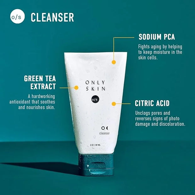 Premium Skin Care Kit, 5 Piece Kit Includes: Facial Cleanser, Exfoliating Scrub, Moisturizing Day Cream, Renewing Night Cr...