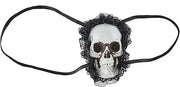 Halloween Punk Skull Eye Mask Dark Gothic Retro Skull Eye Patch Mask Lace Skeleton Single Eye Patch Prom Mask - Product Image
