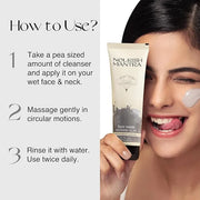 Nourish Mantra Eyebrow Growth Serum 10 ml and Ratrani Moroccan Lava Face Wash 100 ml - Product Image