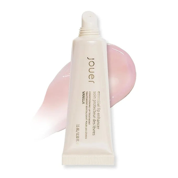 Jouer Essential Vegan Lip Enhancer - Plumping Gloss and Conditioner With Jojoba Seed Oil and Maxi Lip Formula for Fullness...