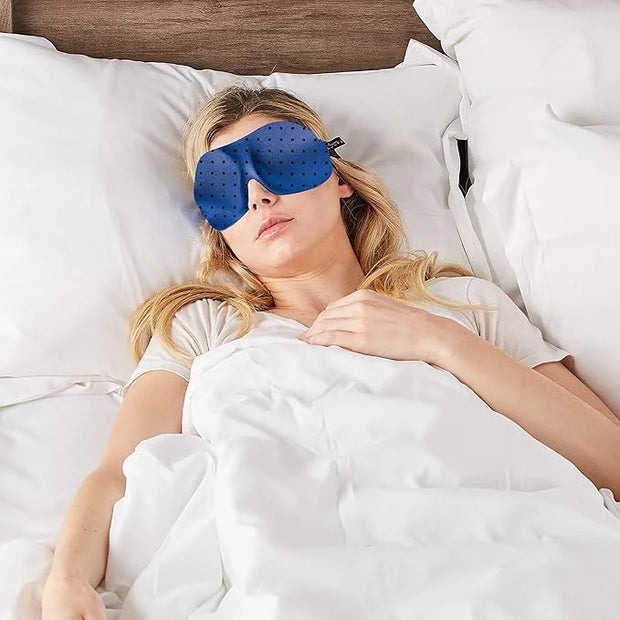 Bucky 40 Blinks No Pressure Printed Eye Mask for Travel & Sleep, Black Dot, One Size - Product Image