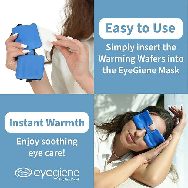 EyeGiene Mask - Self Heating Eye Mask – Warm Compress for Eyes, Multi-Use Heat Treatment for Dryness, Fatigue, Styes, Blep...