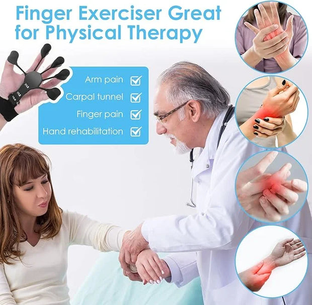 Gripster,Finger Strengthener and Grip Strength Trainer,Finger Exerciser,Vein Grip,Forearm 6 Level - Product Image