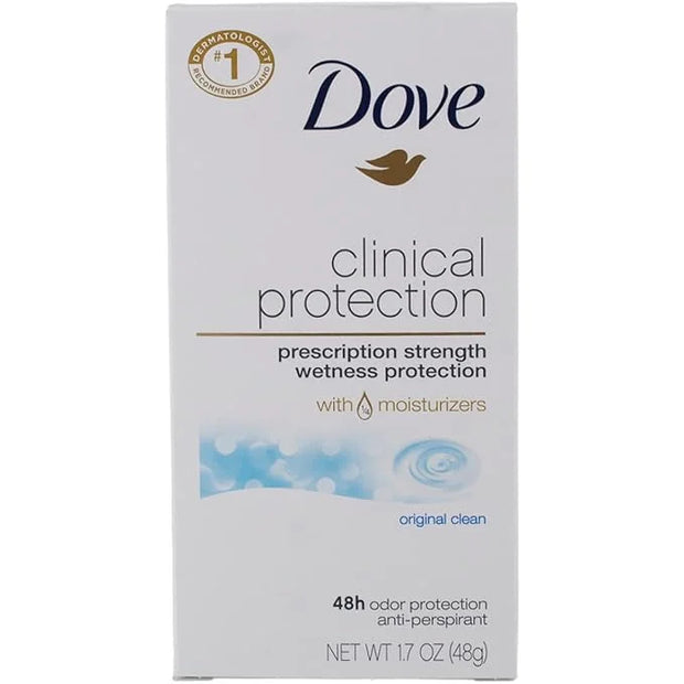 Dove Clinial Protection Deodorant, Original Clean, 1.7 oz (6 Pack) (Bundle) - Product Image