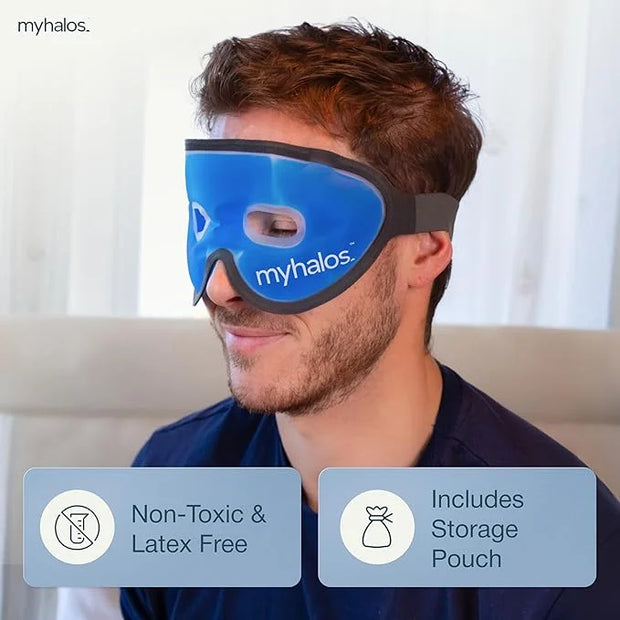 Cooling Eye Mask - Reusable Gel Eye Mask Cold Pack - Our Ice Eye Mask Soothes Puffy Eyes & Dark Circles - Relieve Your Hea...