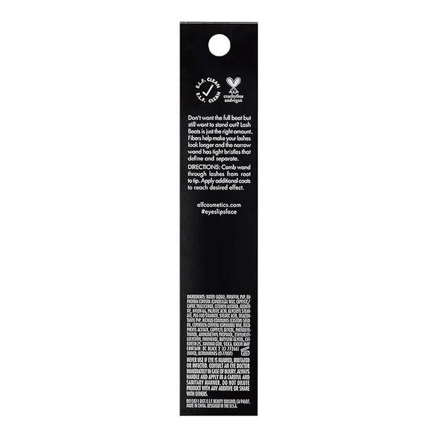 e.l.f. Lash Beats Mascara, Defining & Lengthening Formula for Mega Long Lashes, Creates Natural-Looking Long & Defined Las...