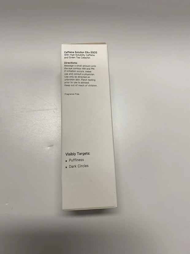 Caffeine Solution 5% + EGCG Eye Serum for Skin Care Caffeine Eye Hyaluronic Acid Reducing Puffiness and Dark Circles, Niac...