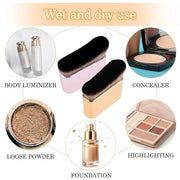 2Pcs Self Tan Brush Soft Body Makeup Brush Portable Self Tanning Brush Self Tanner Face Brush For Body & Leg Makeup（Rose G...