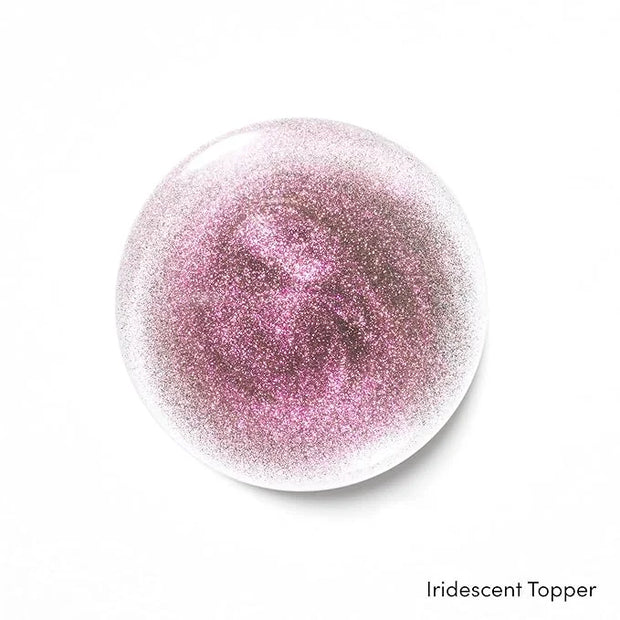 Dashing Diva One Gel Color & Magnetic Topper Duo - Smitten - Kitten & Iridescent Glitter Topper - 3-in-1 Base Coat, Nail C...