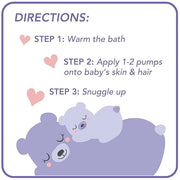 Jergens Baby Calming Head to Toe Foaming Wash, Baby Shampoo and Body Wash, Baby Shampoo Tear Free, Kids Foaming Body Wash,...