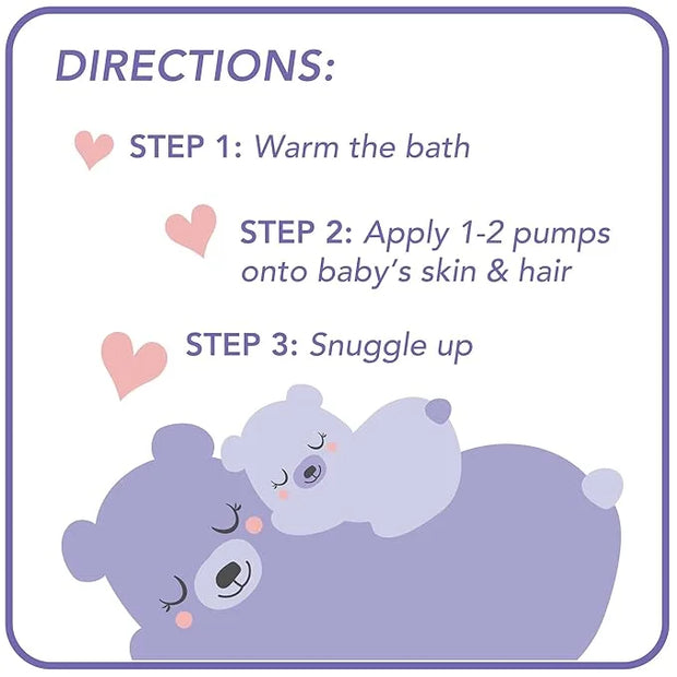Jergens Baby Calming Head to Toe Foaming Wash, Baby Shampoo and Body Wash, Baby Shampoo Tear Free, Kids Foaming Body Wash,...
