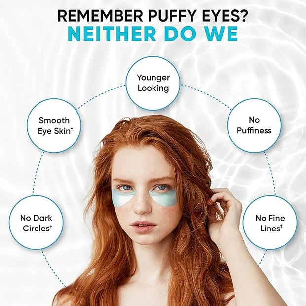 Under Eye Patches for Puffy Eyes, Dark Circles, Dull Skin - Natural Moisturizing Support - Help with Wrinkles and Fine Lin...
