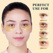 LIYALAN 24K Gold Under Eye Patches for Dark Circles and Puffiness Eye Mask Skin Care Products for Puffy Eyes Beauty for Wo...