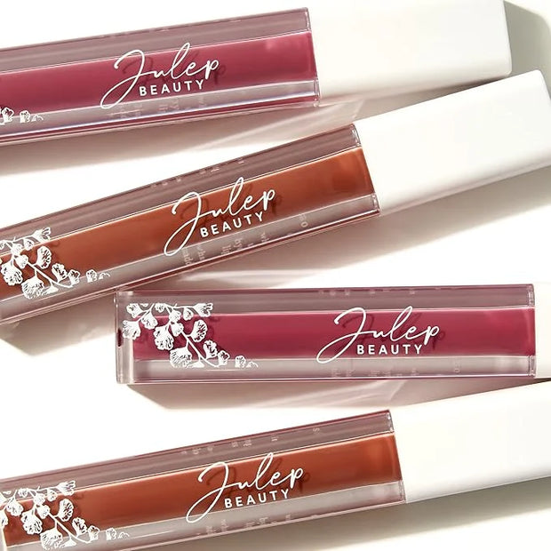 Julep So Plush Hydrating Lip Gloss Trio - High-Shine Hydrating Lightweight Lip Color - Non-Sticky Formula - Vitamin E Soot...