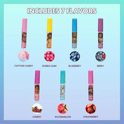 Disney Moana 7 Piece Plant Based Lip Gloss, Girls Party Favors, First Makeup Set for Girl, Perfect for Parties, Sleepovers...