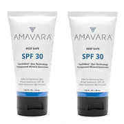 Transparent Mineral Sunscreen SPF 30, Non Nano Zinc Oxide Reef Safe Sunblock for Sensitive Skin, Biodegradable Broad Spect...