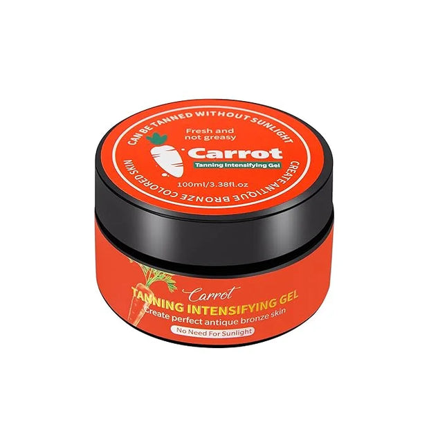100ml Carrot Tanning Intensifying Gel, 3.38 fl.oz Intensive Tanning Gel, Tanning Bed Lotion Accelerator for Outdoor Sun, W...