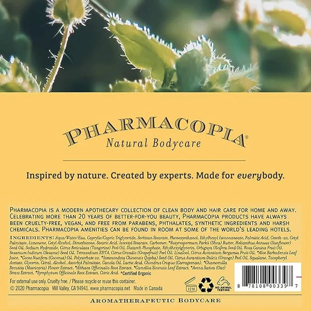 Pharmacopia Citrus Body Lotion - Hydrating Natural Moisturizer with Aromatherapy Benefits - Cruelty-Free Vegan Skin Care -...
