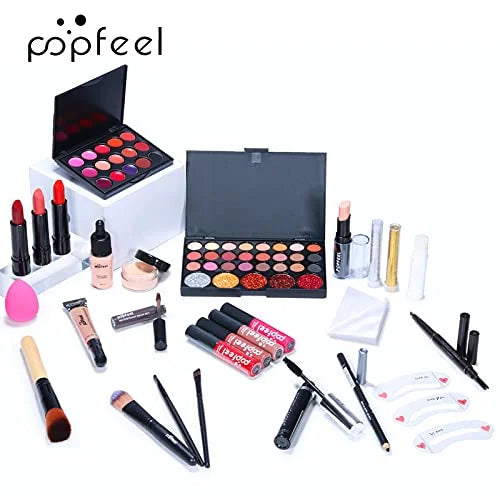 Makeup Sets For Women Brush Sets(Eyeshadow,Primer,Concealer,lipstick,lipgloss,Eyeliner,Eyebrow,Makeup brushe,Mascara &more)
