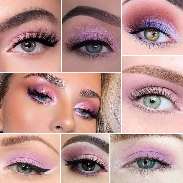 20Colors Light Purple Pink Nude Basics Matte Eyeshadow Palette,Eye Shadow Travel Makeup Palette all in one Long Lasting Wa...