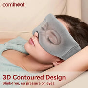 Warm Compress for Eyes, Lavender Moist Heat Eye Mask for Stye Puffy Eye Hot Compress, Flaxseed Microwave 3D Contour Heated...