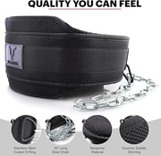 JAG GEARS Dip Belt with Chain 36 Inch 2 Carabiners, - Product Image
