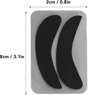 10 Pairs Half Moon Shaped Reusable Under Eye Pads for Eyelash Extension Excellent Silicone Under Eye Pads for Lash Extensi...