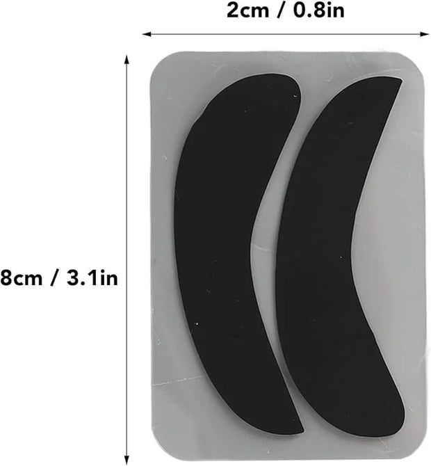 10 Pairs Half Moon Shaped Reusable Under Eye Pads for Eyelash Extension Excellent Silicone Under Eye Pads for Lash Extensi...