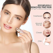 Eyebrow Facial Trimmer: 2 in1 Rechargeable Facial Hair Removal and Eyebrow Shaver - Face Lips Body Painless Facial Razor w...