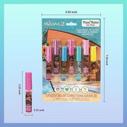 Disney Moana 7 Piece Plant Based Lip Gloss, Girls Party Favors, First Makeup Set for Girl, Perfect for Parties, Sleepovers...